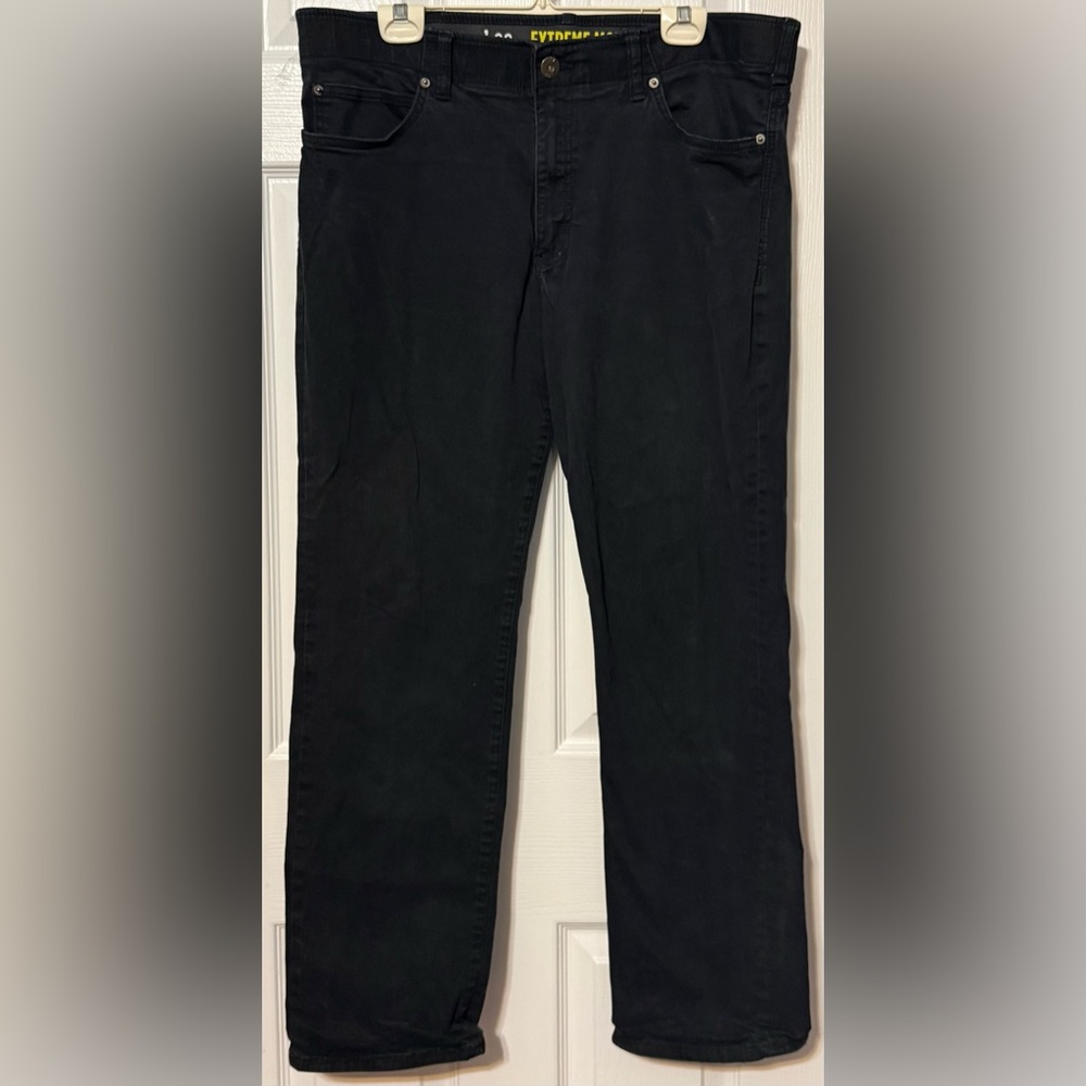 Lee Extreme Motion Men’s Black Jeans 38 Stretch Comfort Fit